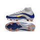 Buty Piłkarskie Nike Mercurial Superfly 10 Elite FG Srebro Niebieski Zawistny