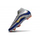 Buty Piłkarskie Nike Mercurial Superfly 10 Elite FG Srebro Niebieski Zawistny
