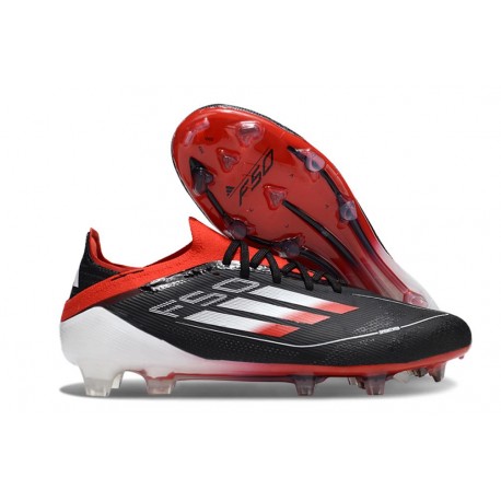 Buty Piłkarskie Adidas F50 Elite FG Czarny Czerwony Biały 