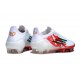 Buty Piłkarskie Adidas F50 Elite FG Biały Czerwony Zielony