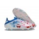 Buty Piłkarskie Adidas F50 Elite FG Biały Różowy Niebieski