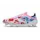 Buty Piłkarskie Adidas F50 Elite FG Biały Różowy Niebieski