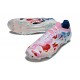Buty Piłkarskie Adidas F50 Elite FG Biały Różowy Niebieski