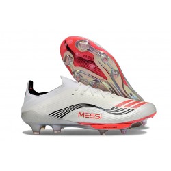 adidas F50+ Elite FG X Messi Biały Srebro Czerwony