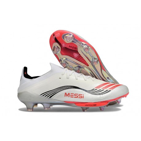 adidas F50+ Elite FG X Messi Biały Srebro Czerwony