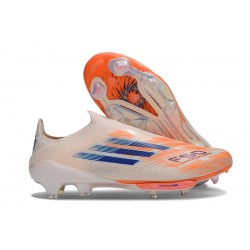 Buty piłkarskie adidas F50+ Elite Sznurowadeł FG Pomarańczowy Niebieski
