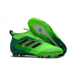 Adidas Buty Piłkarskie ACE 17+ PureControl FG - Zielony Czarny