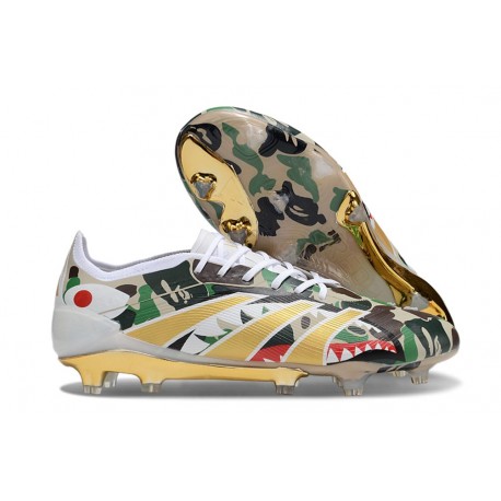Korki Adidas Predator 2025 Elite FG Biały Zielony Czarny Złoto
