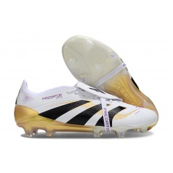 Buty Piłkarskie Adidas Predator Elite FT FG Biały Czarny Złoto