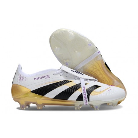 Buty Piłkarskie Adidas Predator Elite FT FG Biały Czarny Złoto