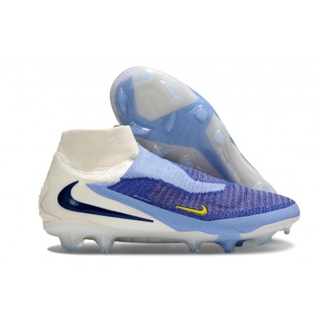 Buty piłkarskie Nike PHANTOM 6 HIGH ELITE FG Niebieski Biały Czarny