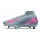 Nike Air Zoom Mercurial Superfly X Elite SG Niebieski Różowy