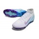 Nike Air Zoom Mercurial Superfly X Elite SG Biały Niebieski Fioletowy