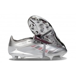 Korki Pilkarskie Adidas Predator Elite FT FG Srebro Czerwony