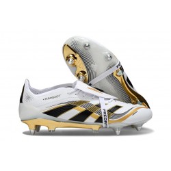 Korki Pilkarskie Adidas Predator Elite FT FG Biały Złoto Czarny 