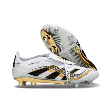 Korki Pilkarskie Adidas Predator Elite FT FG Biały Złoto Czarny 