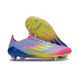 Buty Piłkarskie Adidas F50 Elite SG Niebieski Zawistny Różowy