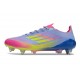 Buty Piłkarskie Adidas F50 Elite SG Niebieski Zawistny Różowy