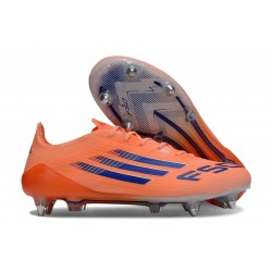 Buty Piłkarskie Adidas F50 Elite SG Pomarańczowy Niebieski