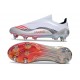 Korki Adidas F50 Elite Laceless SG-Pro X Messi Biały Srebro Czerwony