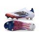Korki Adidas F50 Elite Laceless SG-Pro Biały Czarny Czerwony Niebieski