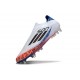 Korki Adidas F50 Elite Laceless SG-Pro Biały Czarny Czerwony Niebieski