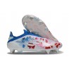 Korki Adidas F50 Elite Laceless SG-Pro Biały Czerwony Niebieski