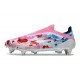 Korki Adidas F50 Elite Laceless SG-Pro Biały Czerwony Niebieski
