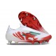 Korki Adidas F50 Elite Laceless SG-Pro Biały Czerwony Zielony