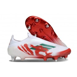 Korki Adidas F50 Elite Laceless SG-Pro Biały Czerwony Zielony