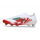 Korki Adidas F50 Elite Laceless SG-Pro Biały Czerwony Zielony