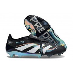 Buty Piłkarskie Adidas Predator Elite FT FG Czarny Biały Niebieski