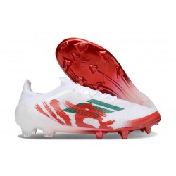 Korki Adidas F50 Elite FG Biały Czerwony Zielony