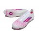 Korki Adidas F50 Elite FG Biały Różowy