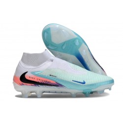 Buty piłkarskie Nike PHANTOM 6 HIGH ELITE FG Niebieski Biały Czarny