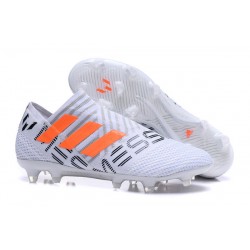Adidas Nemeziz 17+ 360 Agility FG Buty Piłkarskie - Biały Czarny Pomarańczowy