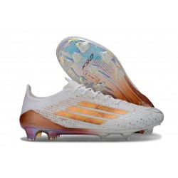 Korki Adidas F50 Elite FG Biały Złoto