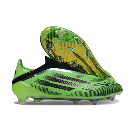 Korki adidas F50 Elite Laceless FG Zielony Czarny