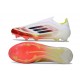 Korki adidas F50 Elite Laceless FG Biały Czerwony Czarny