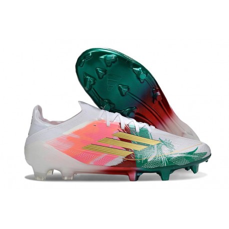 Korki Adidas F50 Elite FG Różowy Zielony Biały