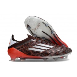 Korki Adidas F50 Elite FG Leopard Srebro Czerwony
