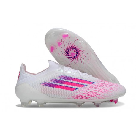 Korki Adidas F50 Elite FG Biały Różowy