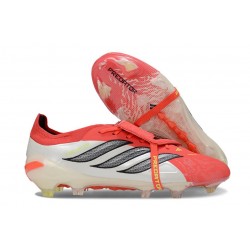adidas Predator Elite 26 Fold Over Tongue FG Czerwony Biały Czarny