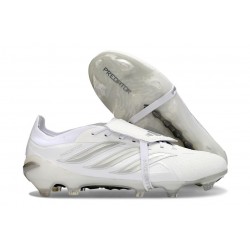 adidas Predator Elite 26 Fold Over Tongue FG Biały Srebro