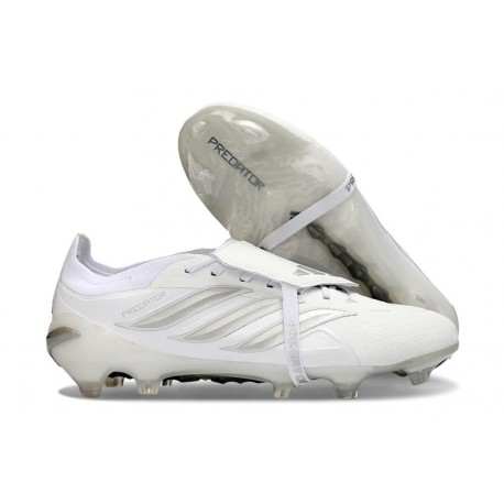 adidas Predator Elite 26 Fold Over Tongue FG Biały Srebro