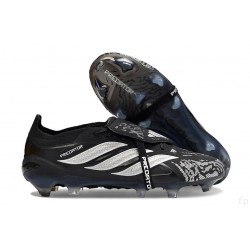 adidas Predator Elite 26 Fold Over Tongue FG Czarny Srebro