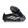 adidas Predator Elite 26 Fold Over Tongue FG Czarny Srebro