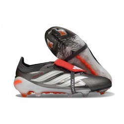 adidas Predator Elite 26 Fold Over Tongue FG Szary Biały Czerwony
