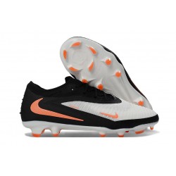 Korki Nike Phantom 6 Low Elite FG Biały Czarny Pomarańczowy