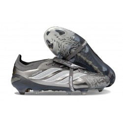 adidas Predator Elite 26 Fold Over Tongue FG Srebro 